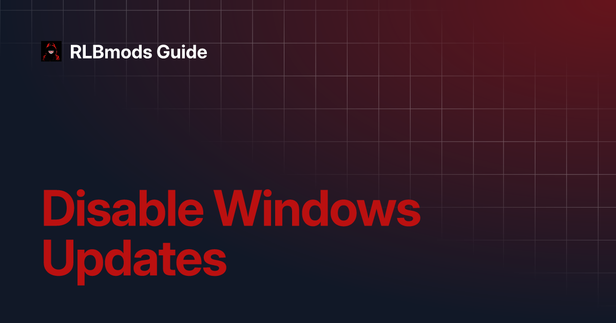 Disable Windows Updates 